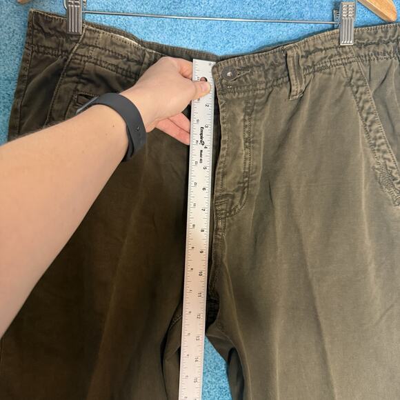 J Brand Men’s Straight Leg Pants Size 36x34 Olive Green Khaki Cotton - Picture 5 of 16